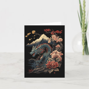 Japanese Aesthetic Dragon Japanese Art Japan Tatto Card