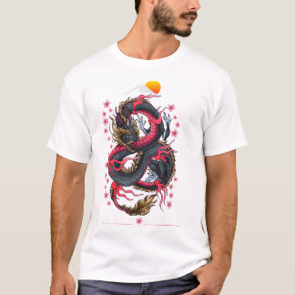 Japanese Aesthetic Dragon Tokyo Japan Manga Anime  T-Shirt