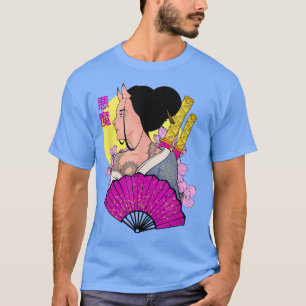 Japanese Aesthetic Geisha Samurai oni demon T-Shirt