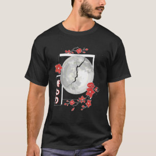 Japanese Aesthetic Moon Split Girls Soft Grunge Me T-Shirt