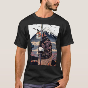 Japanese Aesthetic Sakura Cherry Blossoms samurai T-Shirt