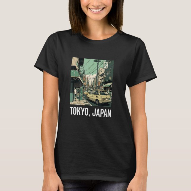 Japanese Aesthetic Tokyo Vaporwave Japan Lofi Fash T-Shirt (Front)