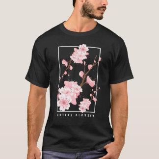 Japanese Aesthetic Vaporwave Cherry Blossom T-Shirt