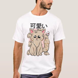 Japanese Aesthetics - Cute Kawaii Anime Cat - Clou T-Shirt