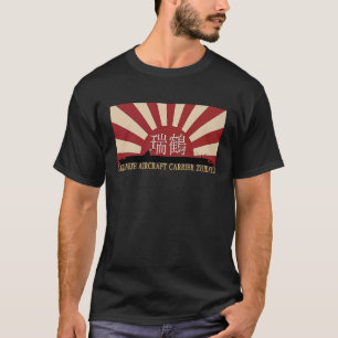 Japanese Aircraft Carrier Zuikaku Rising Sun Flag T-Shirt