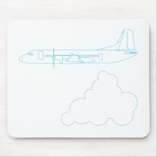 Japanese Airplane "YS-11" Mouse Mat