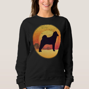 Japanese Akita Inu Retro Sweatshirt