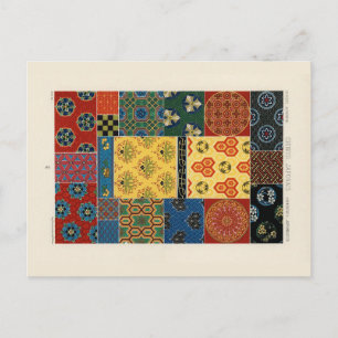 Japanese and Chinese textiles postcard