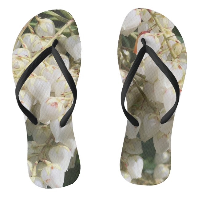 Japanese Andromeda Flowers  Flip Flops (Footbed)