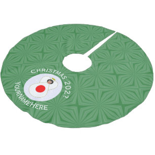 Japanese Angel Christmas Flag Personalised Brushed Polyester Tree Skirt