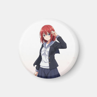 Japanese animated female characters magnet