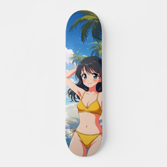 Japanese Animated Skateboard Beach (Front)