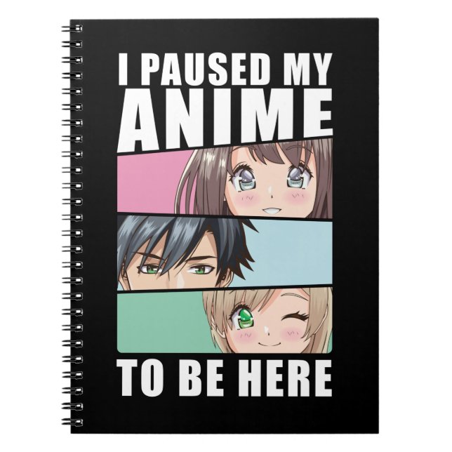 Japanese Anime Girl Manga Comic Otaku Fan Notebook (Front)