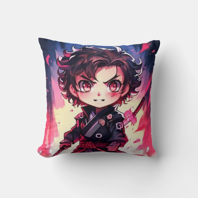 Japanese Anime Kimetsu no Yaiba Cushion (Front)