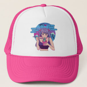 Japanese Anime Ramen Trucker Hat