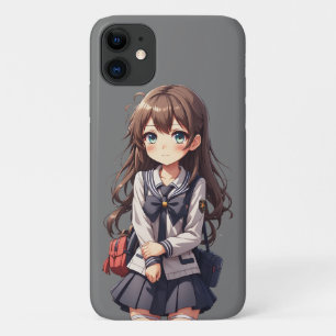 Japanese Anime School Girl iPhone 11 Case