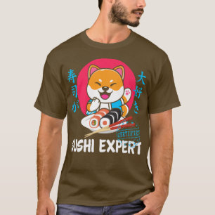 Japanese Anime Shiba Inu Sushi Kawaii Otaku Dog Ja T-Shirt