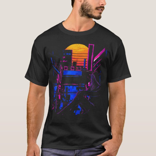 Japanese Anime Vaporwave Aesthetic           T-Shirt (Front)