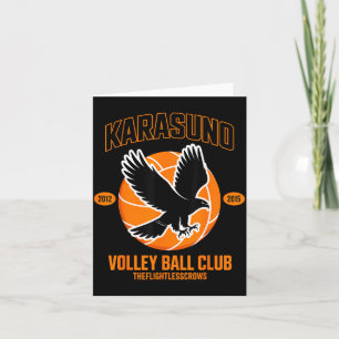 Japanese Anime Volleyball Club Karasunooo High  Card