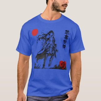 Japanese anime warrior woman friends T-Shirt