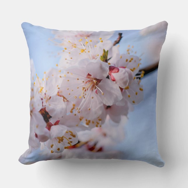 Japanese Apricot Blossom Cushion (Front)