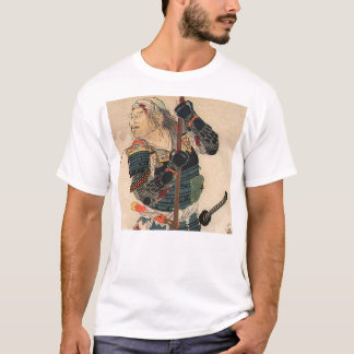 Japanese Art - A Samurai With Full Battle Armour T-Shirt
