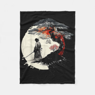 Japanese Art Aikido Tree Of Life Peace Art Of War  Fleece Blanket
