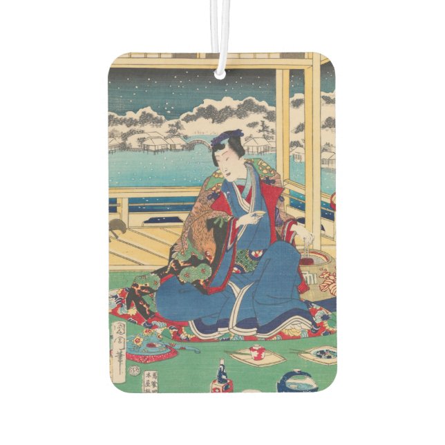 Japanese Art car air freshner Car Air Freshener (Back)