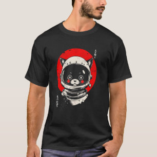 Japanese Art Cats Kawaii Japan Cat Astronaut Cat S T-Shirt