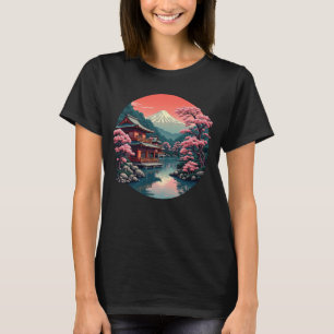Japanese Art Cherry Blossom Minka Graphic Tee