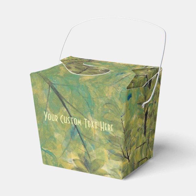 Japanese Art custom favor boxes (Front Side)