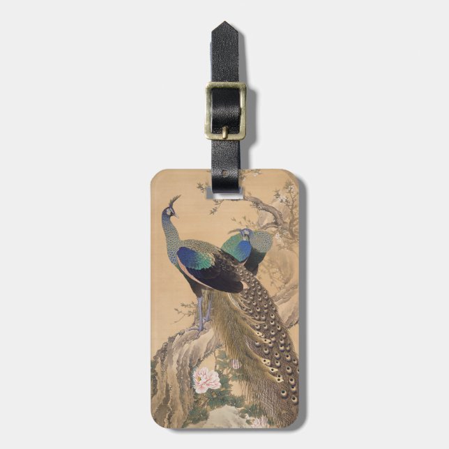 Japanese Art custom luggage tag (Front Vertical)