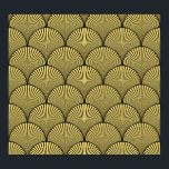 Japanese Art Deco: Black Gold Design Poster<br><div class="desc">Seamless black and gold japanese art deco floral waves pattern Vintage
Japanese art deco waves in an opulent black & gold mix.
Japanese art deco elegance,  black,  and gold unite!
japanese,  deco,  pattern,  floral,  seamless,  abstract,  decor,  fashion,  vintage,  backgrounds,  retro,  wave,  geometric,  luxury,  asian,  fabric,  chinese,  shape,  decoration,  culture</div>