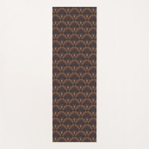 Japanese art deco style - Chocolate Yoga Mat