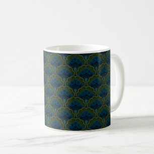 Japanese art deco style_Deep Forest Coffee Mug