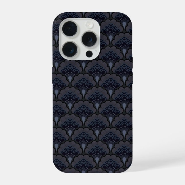 Japanese art deco style_Smoky Mist iPhone Case (Back)