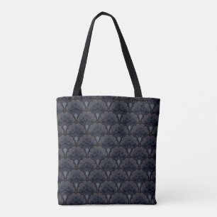 Japanese art deco style_Smoky Mist Tote Bag