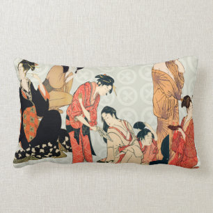 Japanese Art Design Throw Pillows