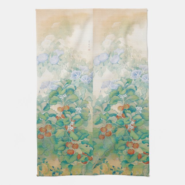 Japanese Art hand towel (Vertical)