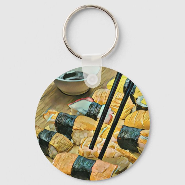 Japanese art lover key ring (Front)