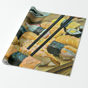Japanese art lover wrapping paper
