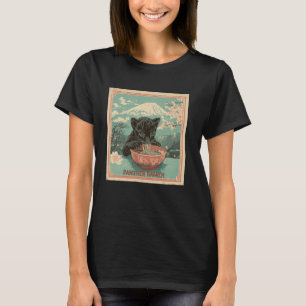 Japanese Art Mt. Fuji Noodles Lover Cub Tiger Rame T-Shirt