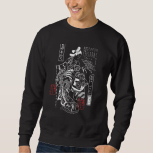 Japanese Art Print Geisha Ukiyo-e Aesthetic Art Pr Sweatshirt