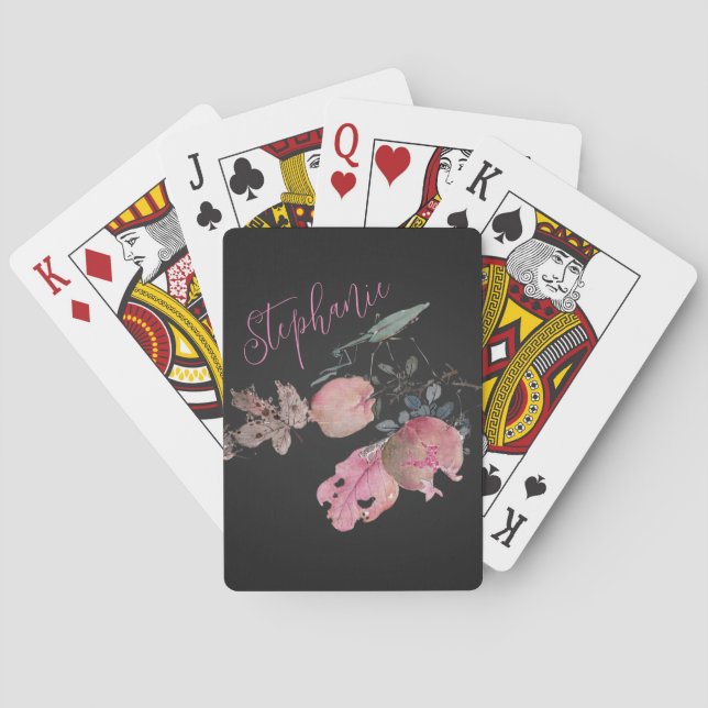 Japanese Art Reimagined: Personalised Watercolor Playing Cards (Back)