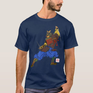Japanese Art Samurai Hero Prepared For Battle Enha T-Shirt