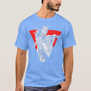 Japanese Art Samurai Skull Japan Ninja Shinobi War T-Shirt