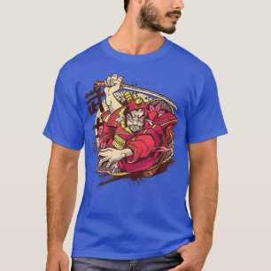 Japanese Art Samurai Vintage Fighter Retro Design  T-Shirt