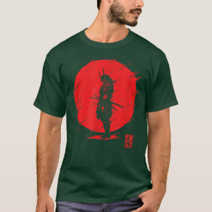 Japanese Art Samurai Vintage Fighter Retro Design  T-Shirt