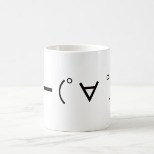 Japanese ASCII Art"Kitty!" Coffee Mug