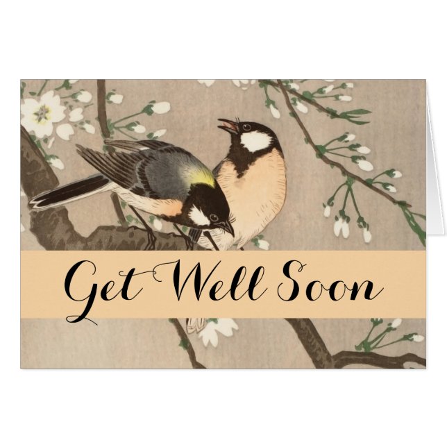 Japanese Asian Koson Bird Chickadee Songbird (Front Horizontal)